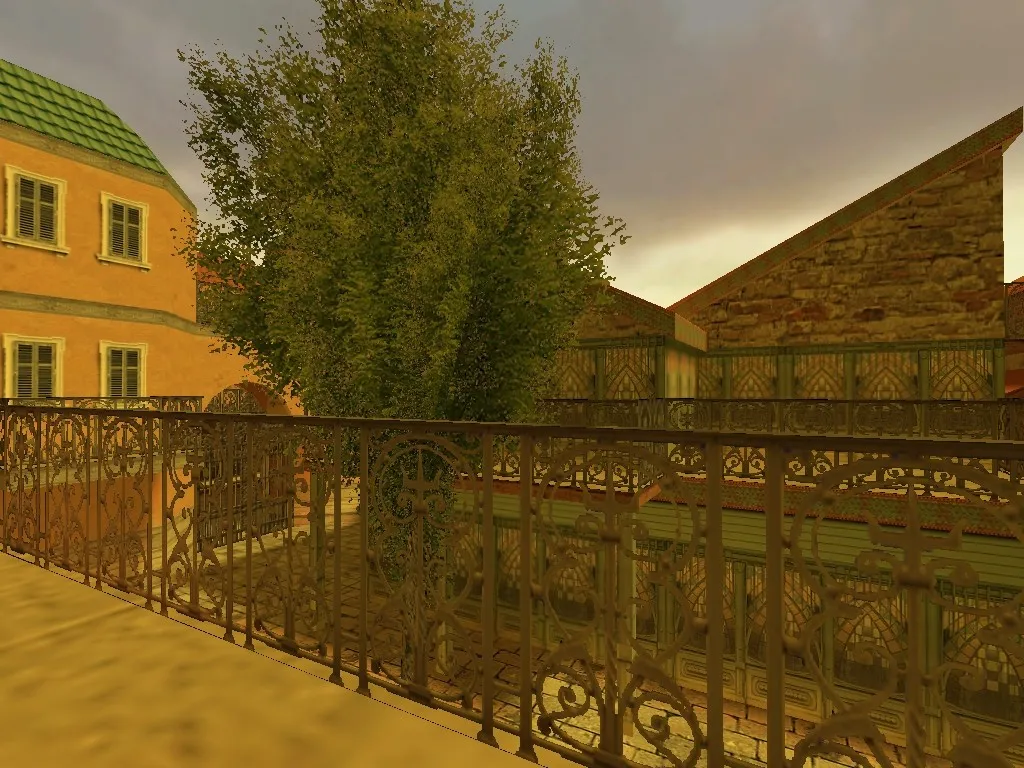 Скриншот  Карта de_terrace_hill для CS 1.6 — стратегические преимущества и тактики