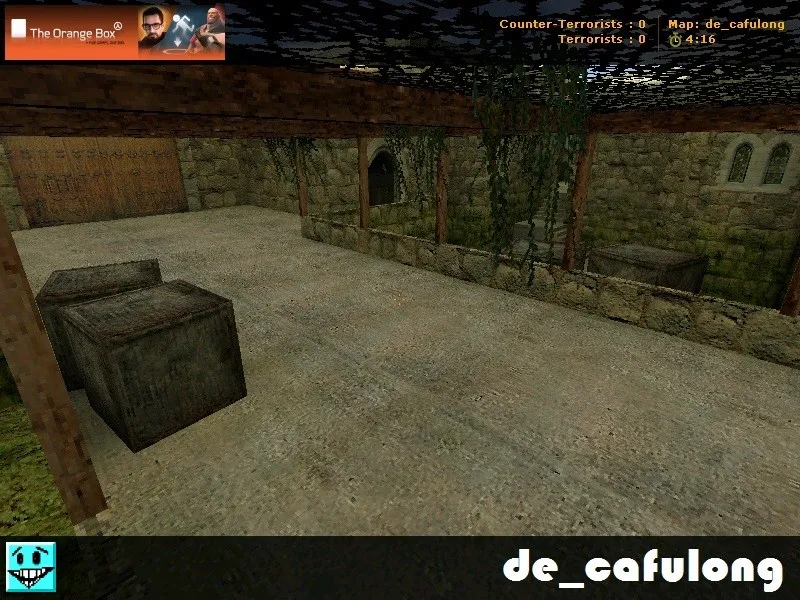 Скриншот Карта de_cafulong для CS 1.6: тактика, точки, .nav, оптимизация wpoly/epoly и сборка под сервер