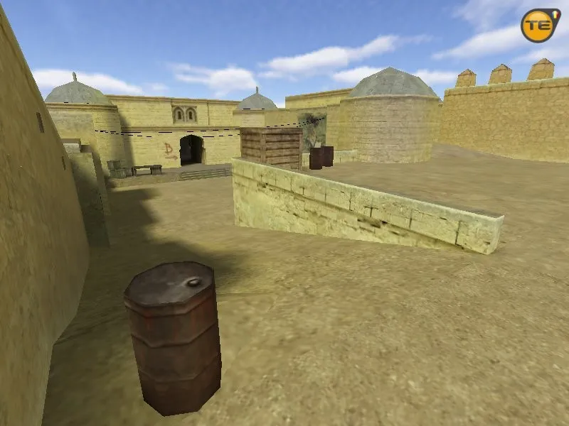 Скриншот Карта «css_dust2» для CS 1.6: баланс сторон, тактика на A/B, .nav для ботов, оптимизация wpoly/epoly