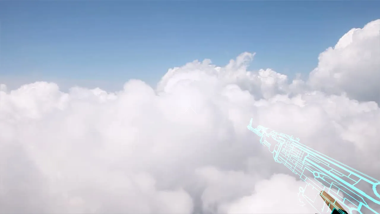 Скриншот Модель «AK-47 TRON» v_ p_ w_ для CS 1.6: звуки, анимация осмотра и качество текстур