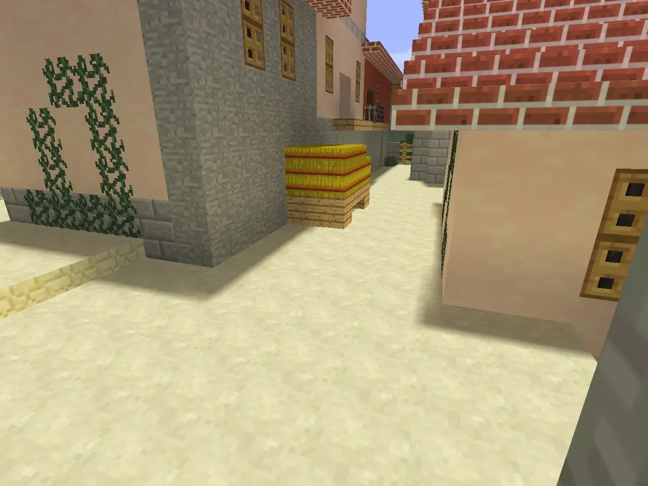 Скриншот  Карта de_inferno_minecraft для CS 1.6 - Тактические возможности и оптимизация