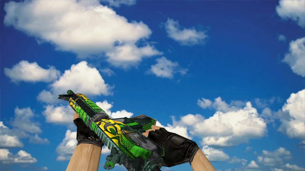 Скриншот Модель M4A4 Jalapeno v_ п_ w_ для CS 1.6: звуки, анимация осмотра, текстуры и точная модель