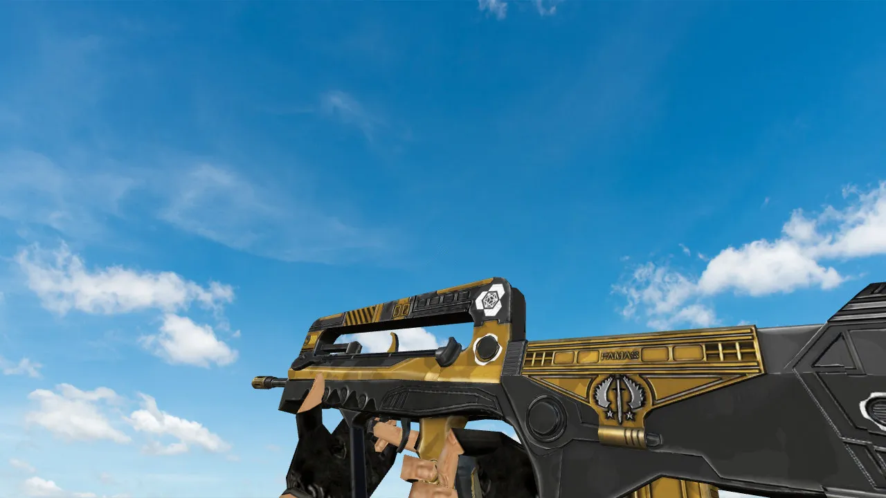 Скриншот Модель «Famas Frak» для CS 1.6 - Качественные текстуры и анимация