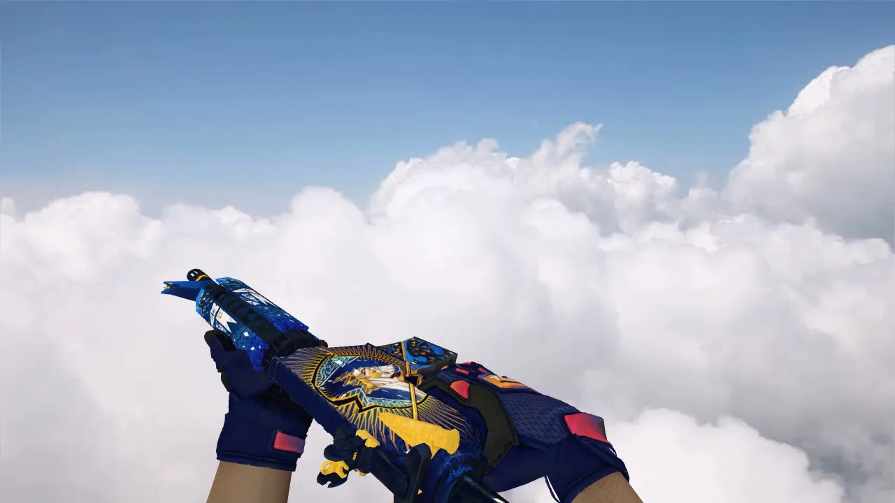 Скриншот М4А1 в стиле «Император»: v_m4a4, p_m4a4, w_m4a4, звуки и анимации осмотра для CS 1.6