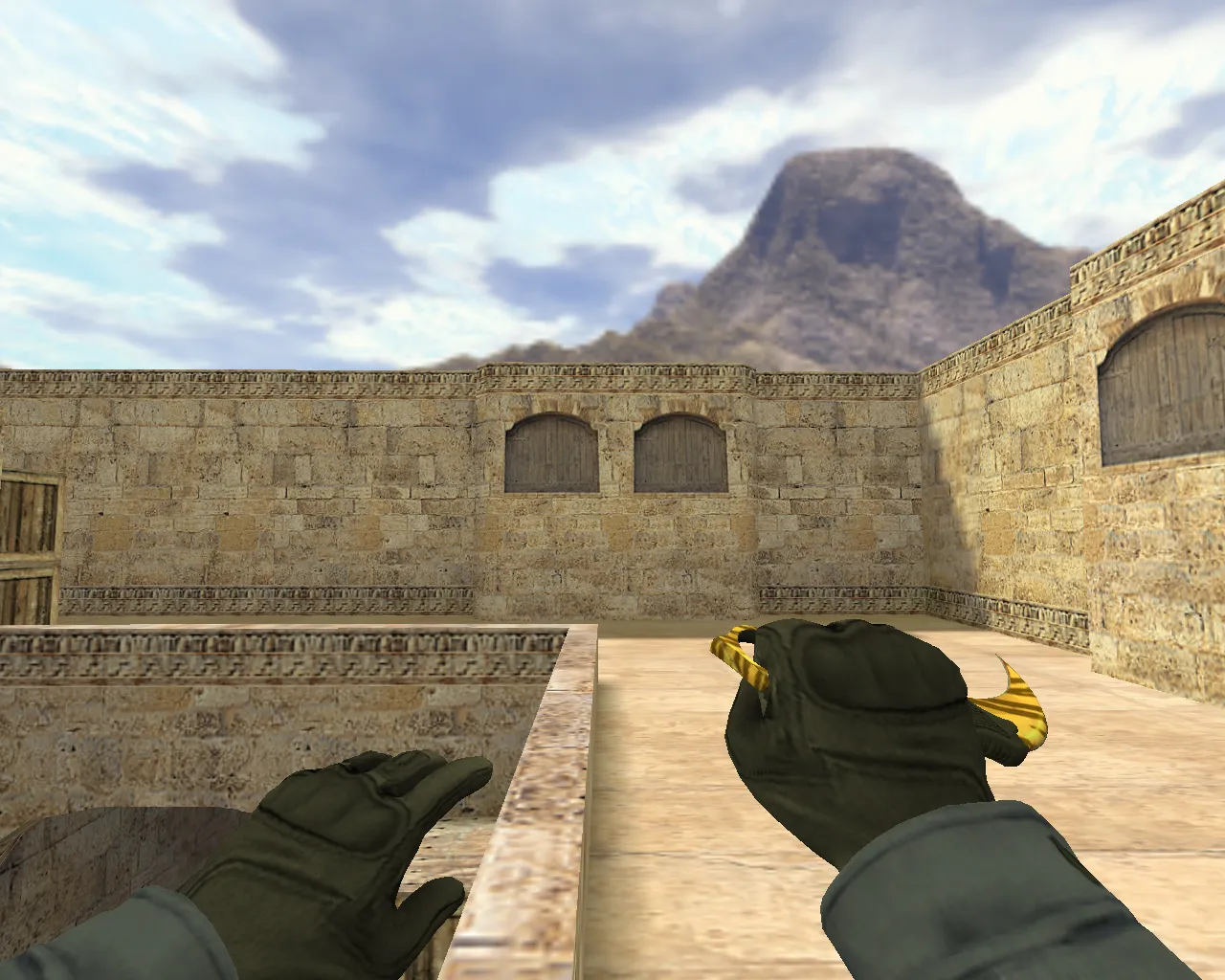 Скриншот Модель «Нож Керамбит Зуб тигра» v_knife для CS 1.6: p_ и w_ модели, звуки, анимация осмотра, текстуры