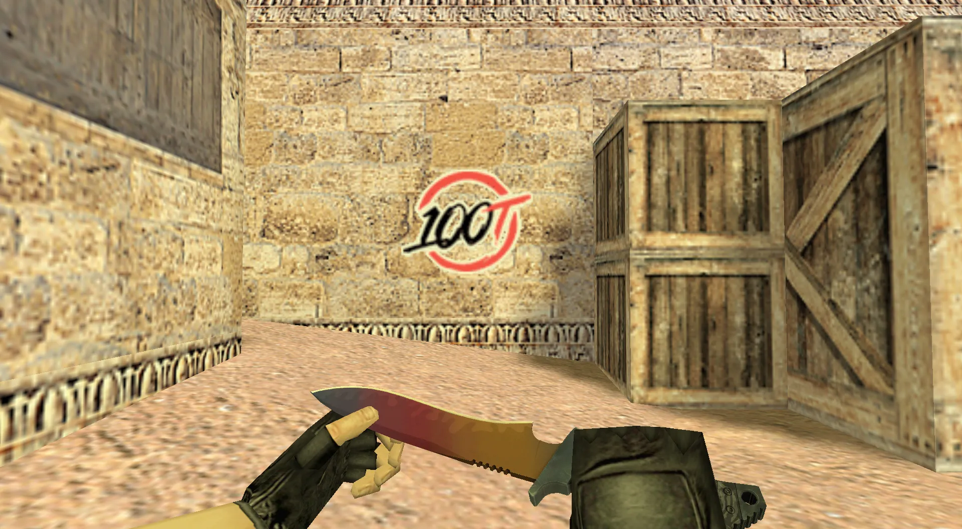 Скриншот Граффити «100 Thieves Logo» для CS 1.6 - Поддержи киберспорт!