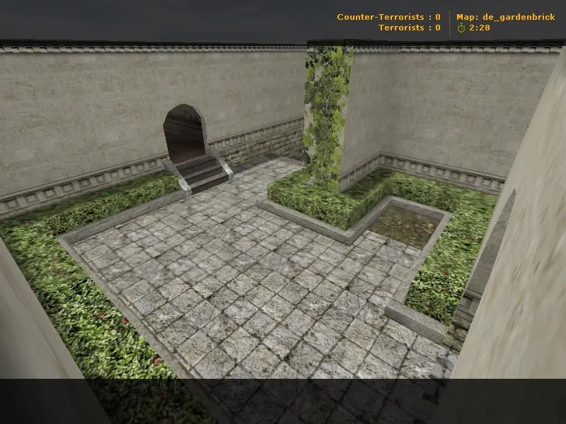 Скриншот  Карта de_gardenbrick для CS 1.6: геймплей, точки, .nav, оптимизация и запуск без вирусов
