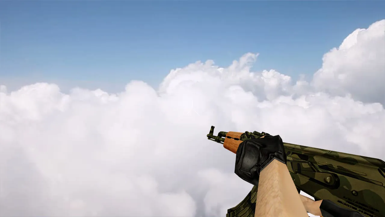 Скриншот Модель АК-47 Camouflage для CS 1.6 - Качество и Дизайн