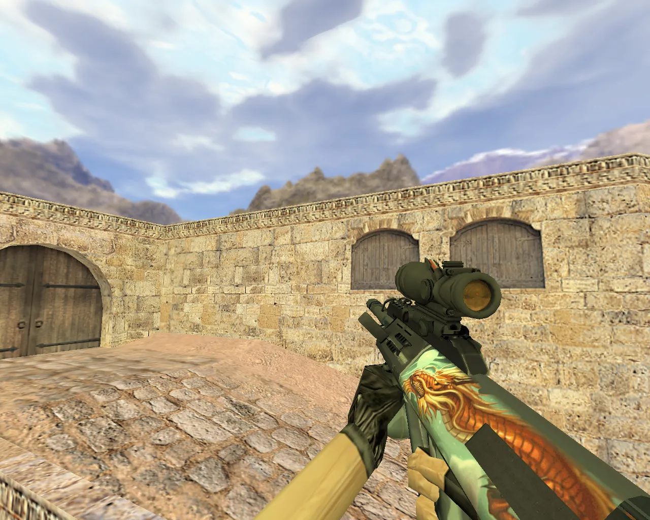 Скриншот Модель «AUG Большая обезьяна» для CS 1.6 – Идеальный выбор для геймеров