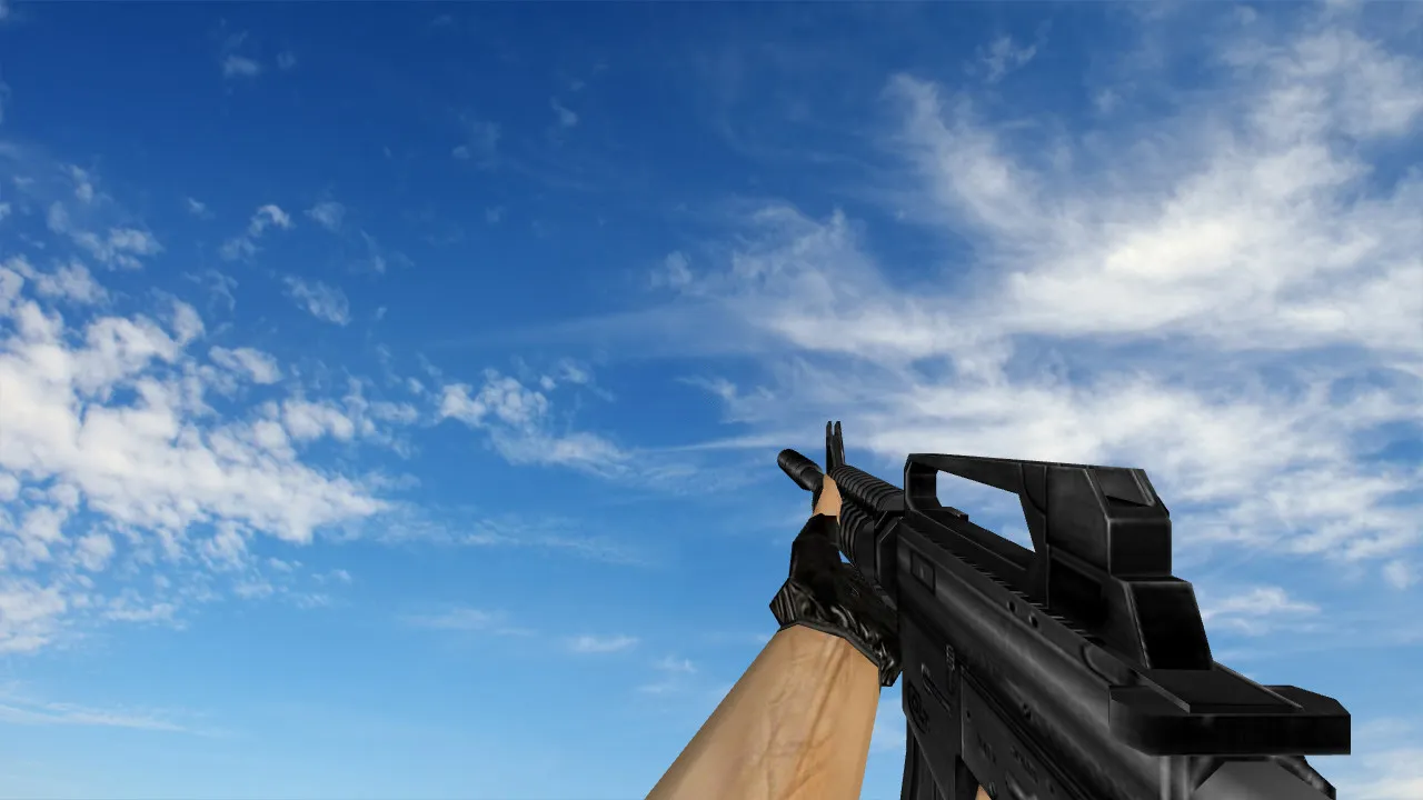 Скриншот  Пак моделей оружия «Сглаженные стандартные модели» для CS 1.6: v_, p_, w_ модели, звуки, анимация осмотра и качество текстур