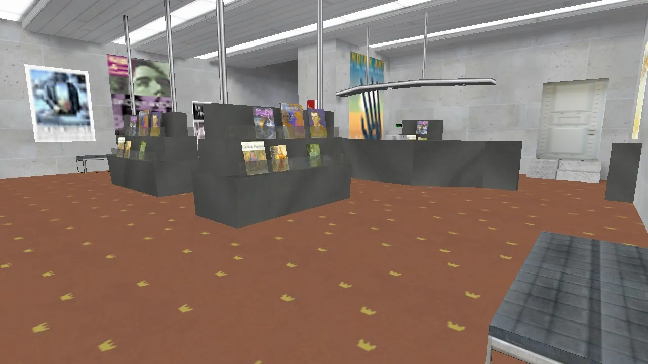 Скриншот  de_artmuseum для CS 1.6: точки, маршруты и боты (.nav), оптимизация карты