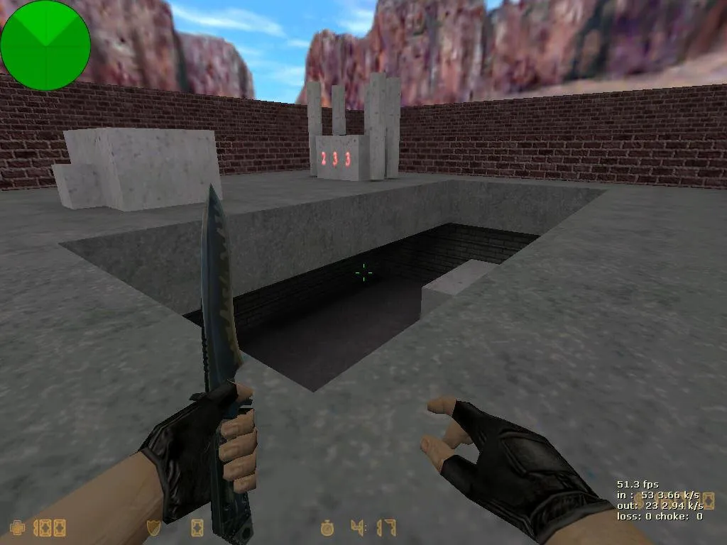 Скриншот  deathrun_armadilhamortal_v2 для CS 1.6: баланс сторон, точки, .nav и настройка ботов без лишнего риска