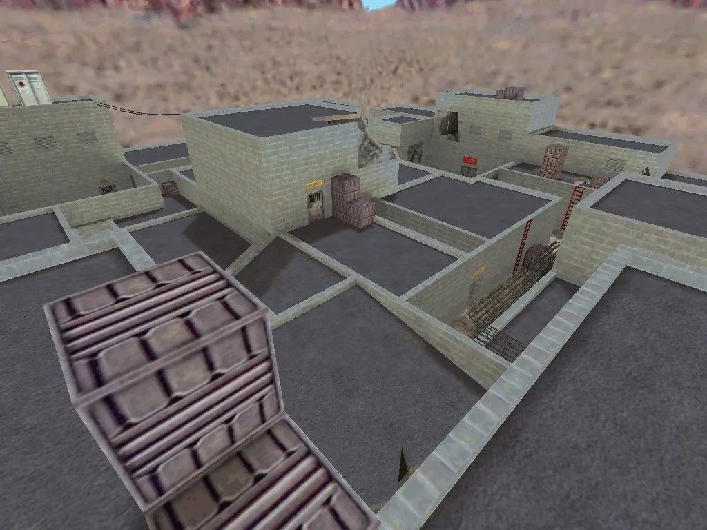 Скриншот  Карта de_war для CS 1.6: тактика и особенности