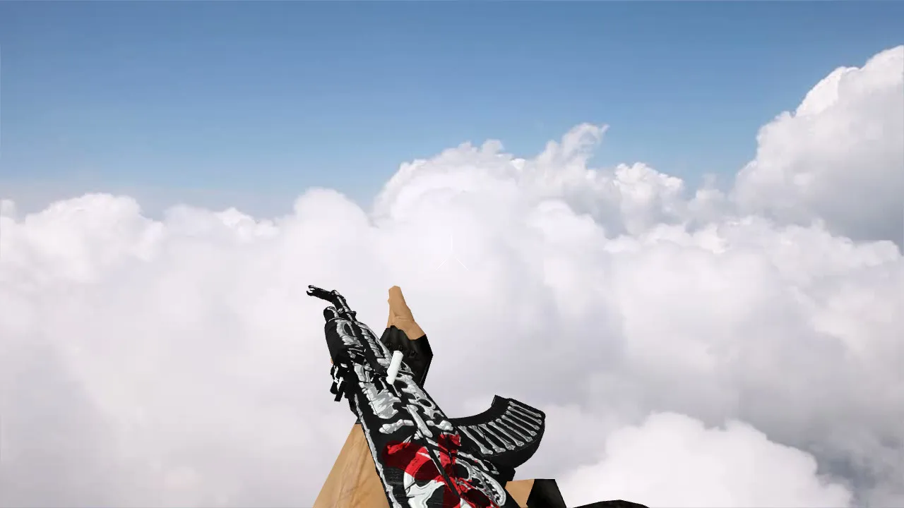 Скриншот Модель АК-47 Bone Hunter для CS 1.6 - Оружие для точных выстрелов