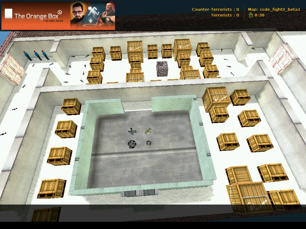 Скриншот  Карта csde_fight2_beta1 для CS 1.6: тактика, точки, баланс сторон и оптимизация