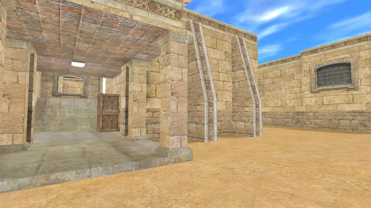 Скриншот  Карта «de_hostile_clan» для CS 1.6 - Тактический обзор и особенности