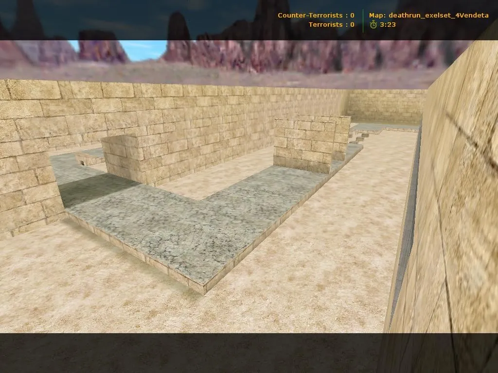 Скриншот  deathrun_exelset_4vendeta — карта deathrun для CS 1.6: точки, раунды, баланс и оптимизация