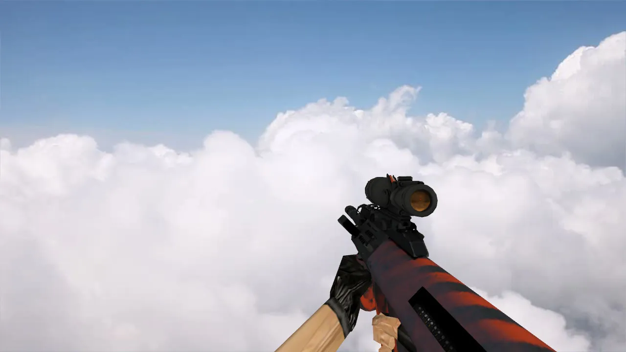 Скриншот Модель «AUG Радиационная опасность» для CS 1.6 | Оружие