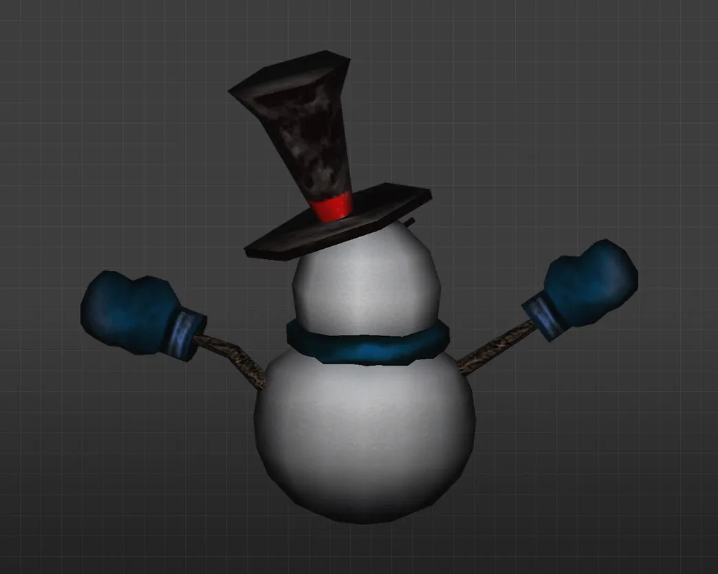 Скриншот Модель «Злобный снеговик» для CS 1.6 - Уникальный зимний скин