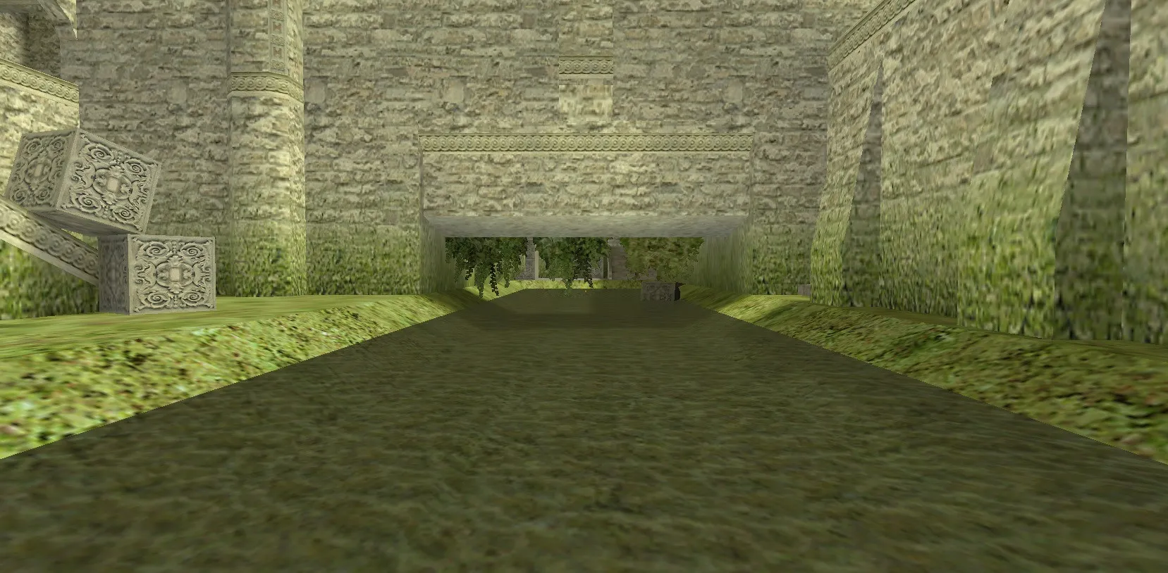 Скриншот Карта de_aztecb для CS 1.6: баланс сторон, точки, .nav для ботов и оптимизация wpoly/epoly