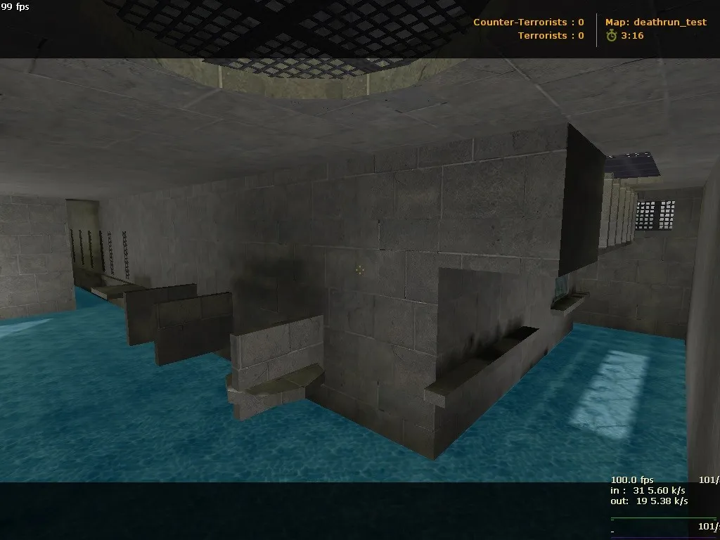 Скриншот  deathrun_adelina — deathrun карта для CS 1.6: точки, боты .nav, оптимизация и настройка
