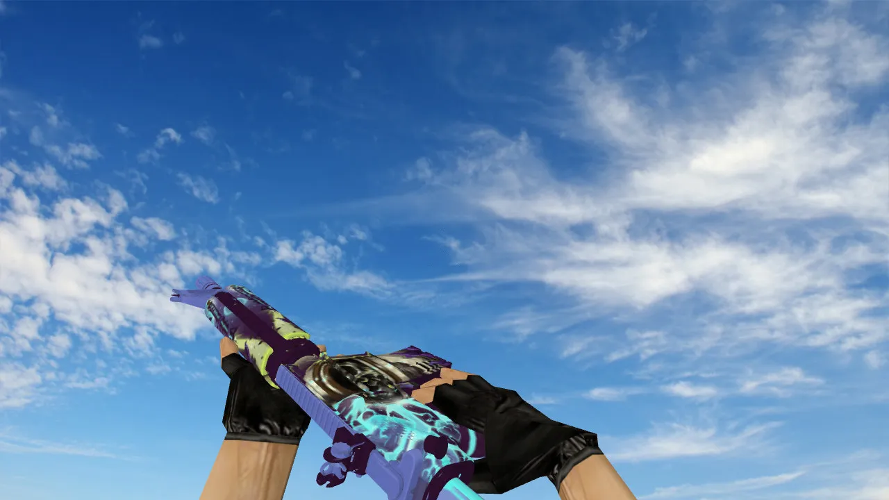 Скриншот М4А1 «Безлюдный космос» модель для CS 1.6: v_ p_ w_ файлы, звук, анимация осмотра