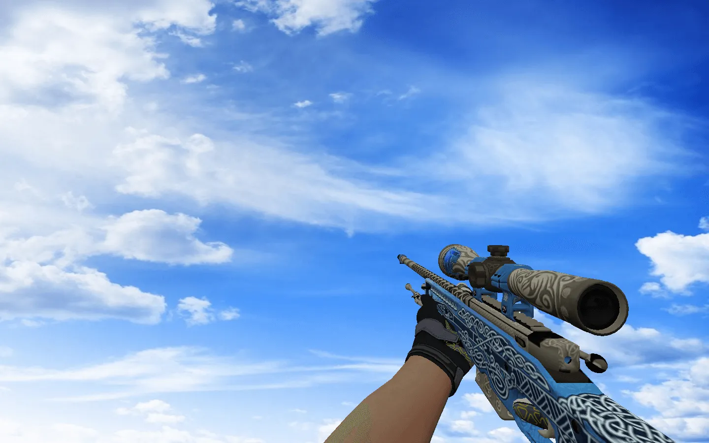 Скриншот Пак скинов с ☆ Мотоциклетными перчатками «Затмение» для CS 1.6: v_, p_, w_ модели, анимация осмотра и замена звуков