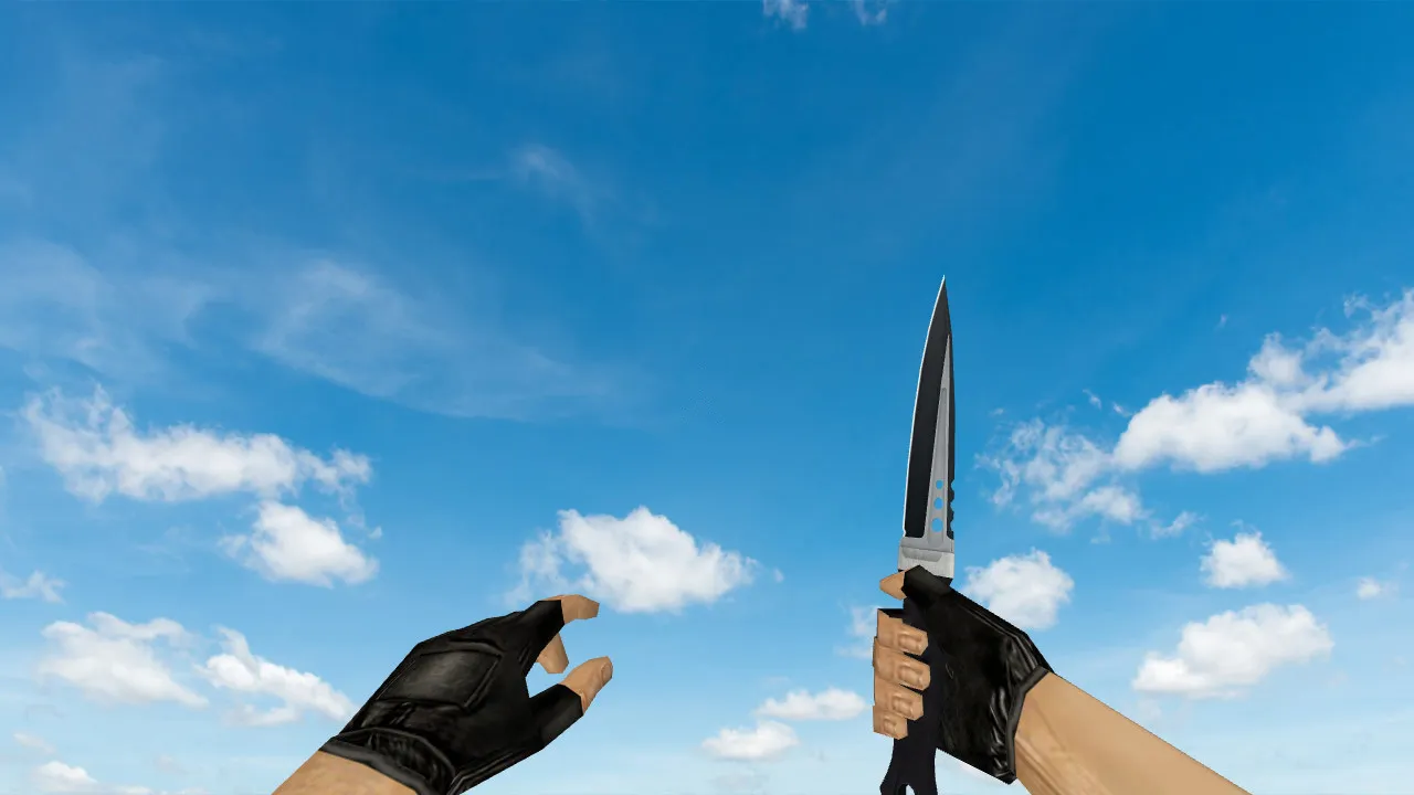 Скриншот Модель ножа «M48 Tactical Highland Sgian» v_ для CS 1.6: w_ и p_ модели, звук, анимация осмотра