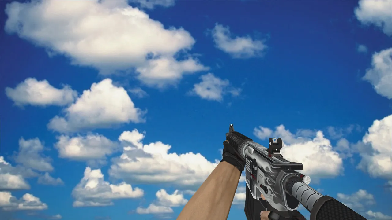 Скриншот М4А1 Модель «M4A4 «Магний»» v_ для CS 1.6: звуки, анимация осмотра, качество текстур