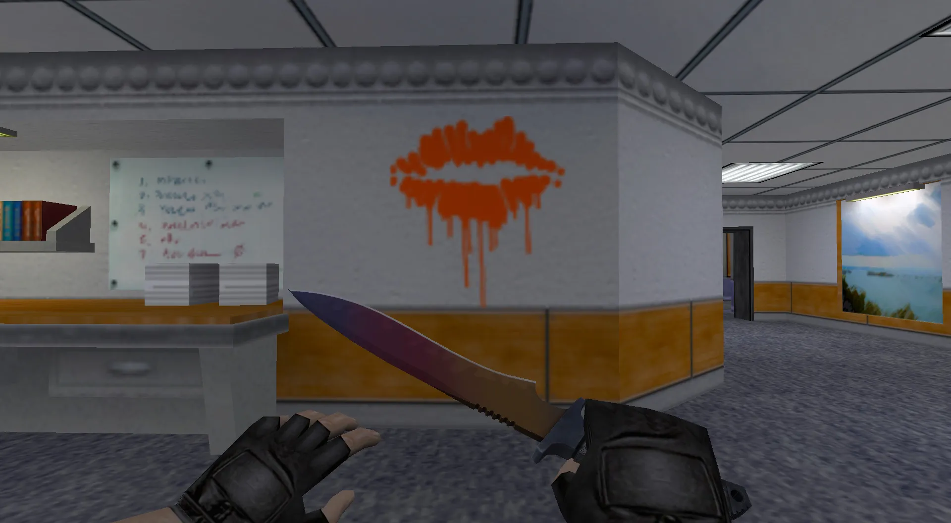 Скриншот  Граффити «Поцелуйчик» для CS 1.6 - Добавьте стиль в игру