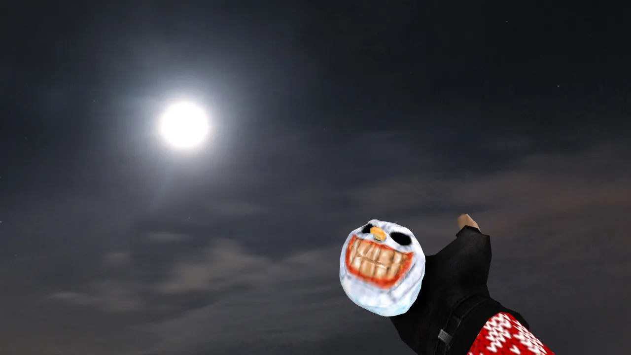 Скриншот Модель «Hell Snowball» для CS 1.6: гранаты, звуки, анимация осмотра, v_/p_/w_ модели и качество текстур