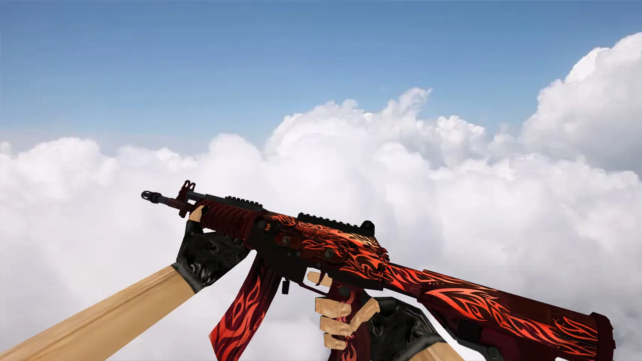 Скриншот Модель Galil Scorching Dragon для CS 1.6 - Уникальные текстуры и анимация