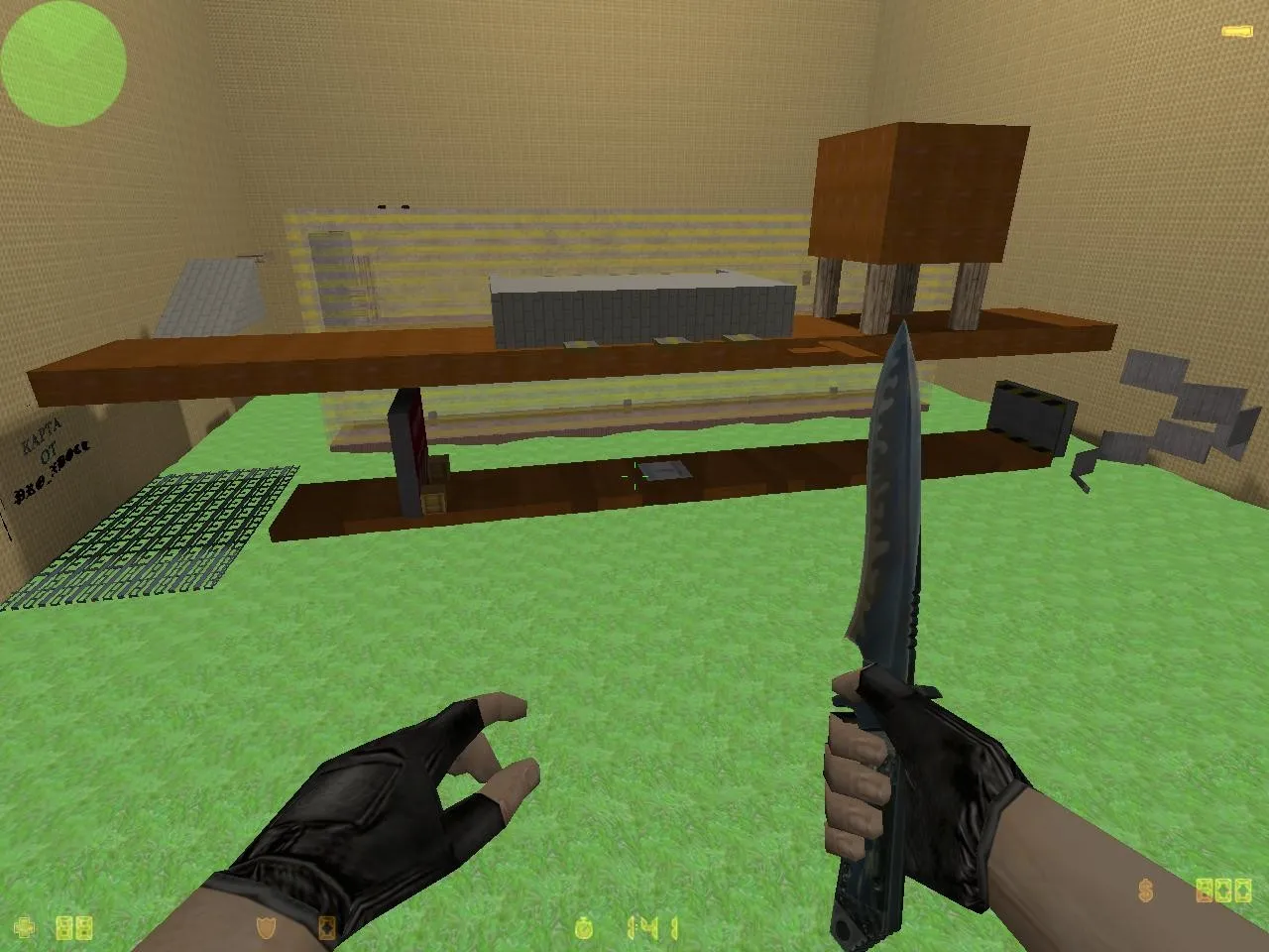 Скриншот  Карта deathrun_wood_way_fix для CS 1.6: маршруты, баланс, точки, .nav и оптимизация