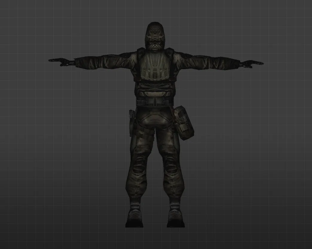 Скриншот Модель «Сталкер» для CS 1.6 - Уникальный скин с детализированными текстурами