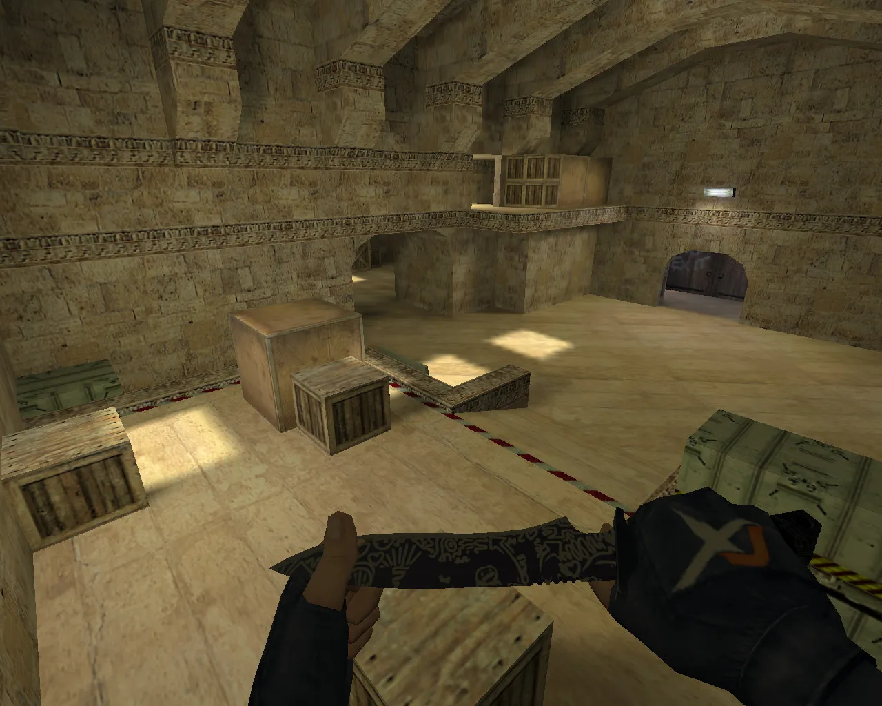 Скриншот  de_dustycache карта для CS 1.6: точки, ротации, .nav и оптимизация под 4554/8610