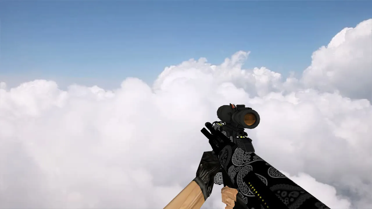 Скриншот Модель «AUG Black Series» для CS 1.6 - Качественная замена