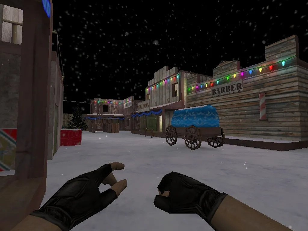 Скриншот Карта de_westwood_bigxmas для CS 1.6: Тактики и детали