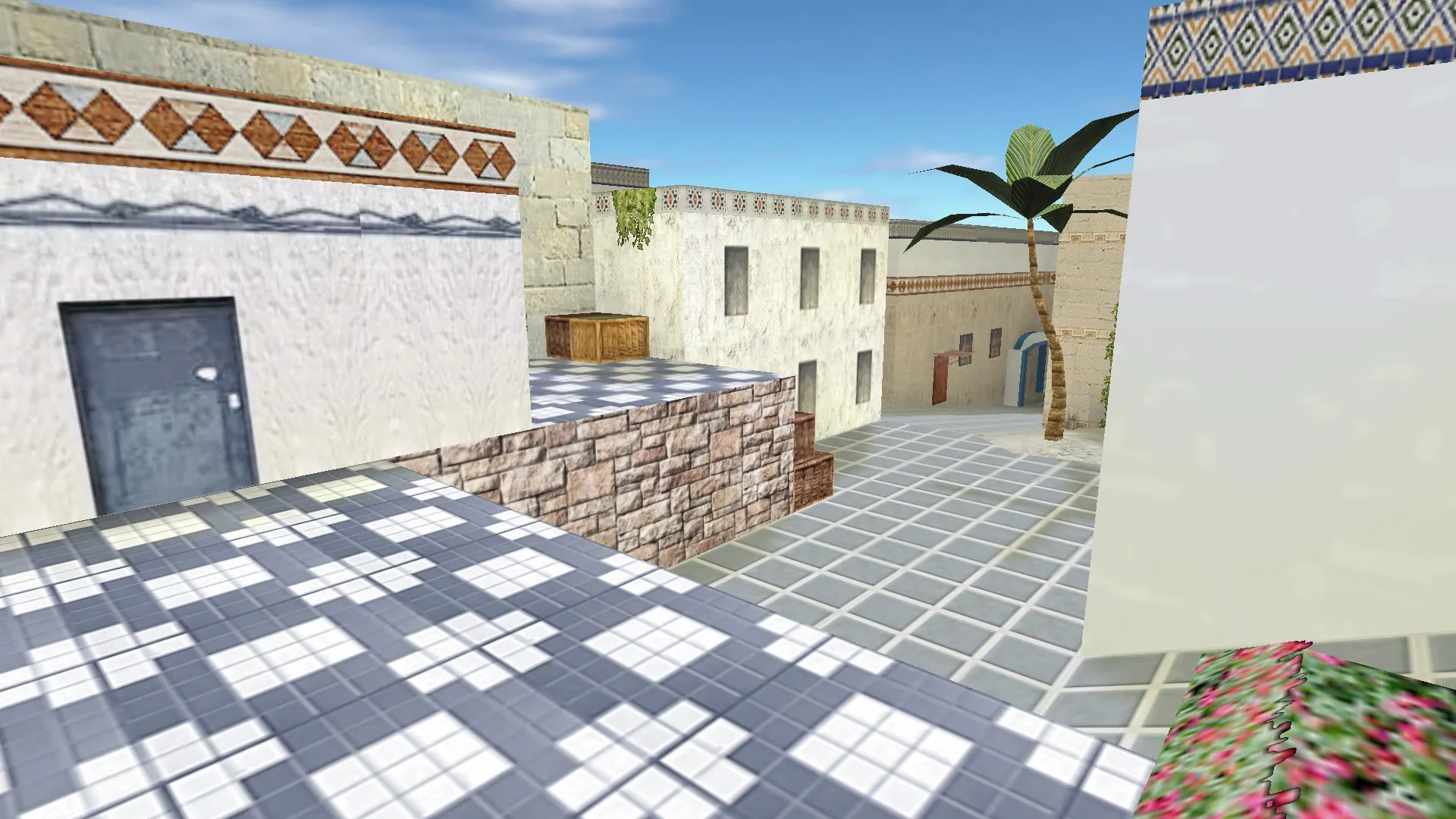 Скриншот Карта «de_sunny» для CS 1.6 - Тактические особенности и оптимизация