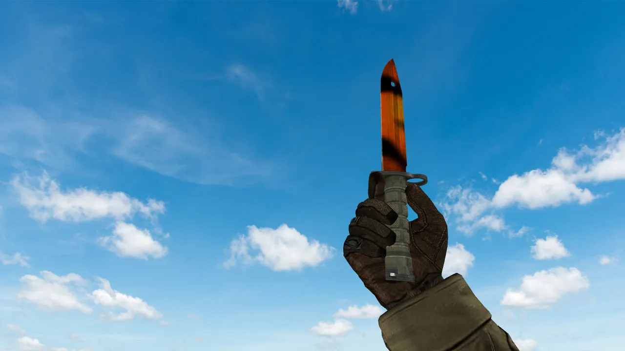 Скриншот Модель Bayonet «Тигр» для CS 1.6: v_ и p_ модели, звуки, анимация осмотра, текстуры, установка в папку