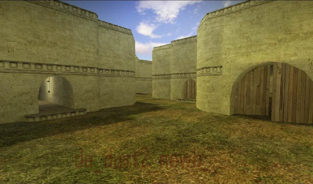 Скриншот  de_dust2_newb — карта DE для CS 1.6: точки, маршруты, .nav и оптимизация
