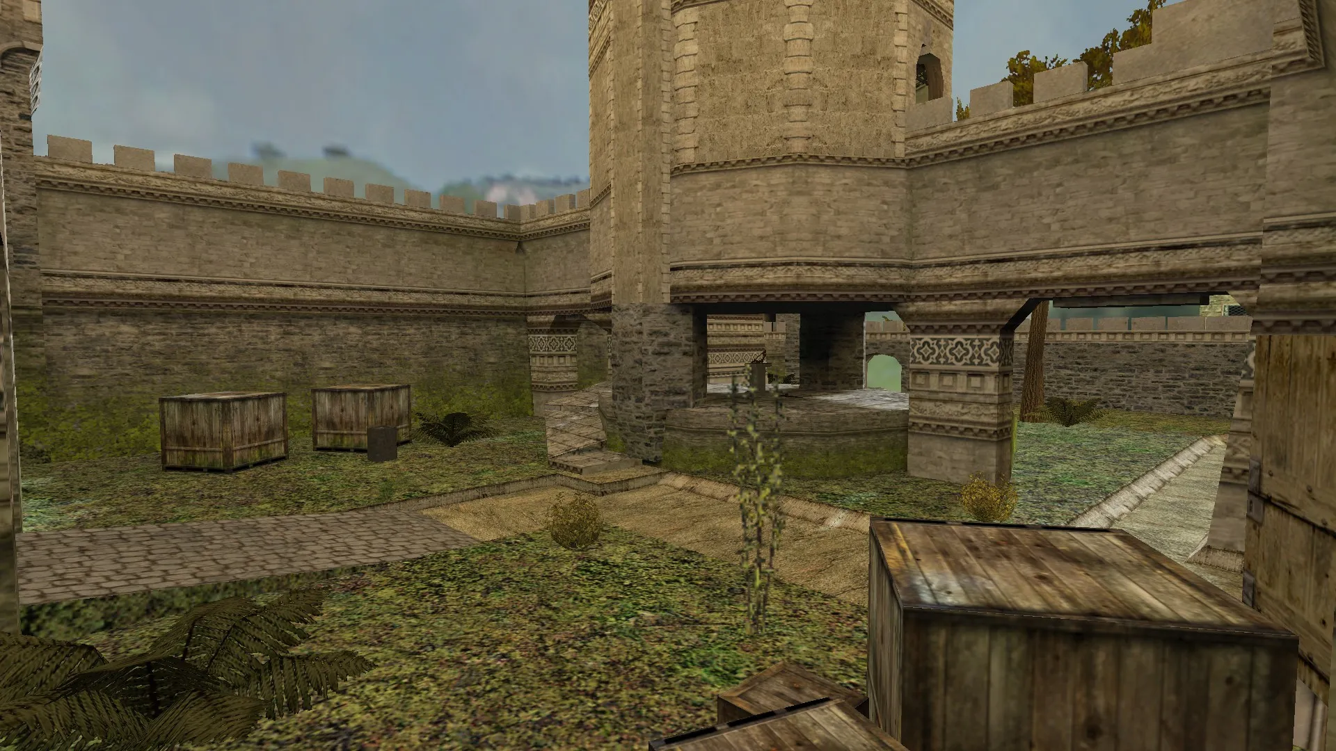 Скриншот Карта fyde_kastle для CS 1.6 - Тактические возможности и особенности