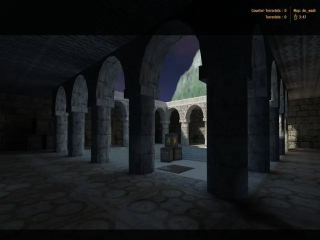 Скриншот  Карта de_wadi для CS 1.6 - Тактические возможности и особенности