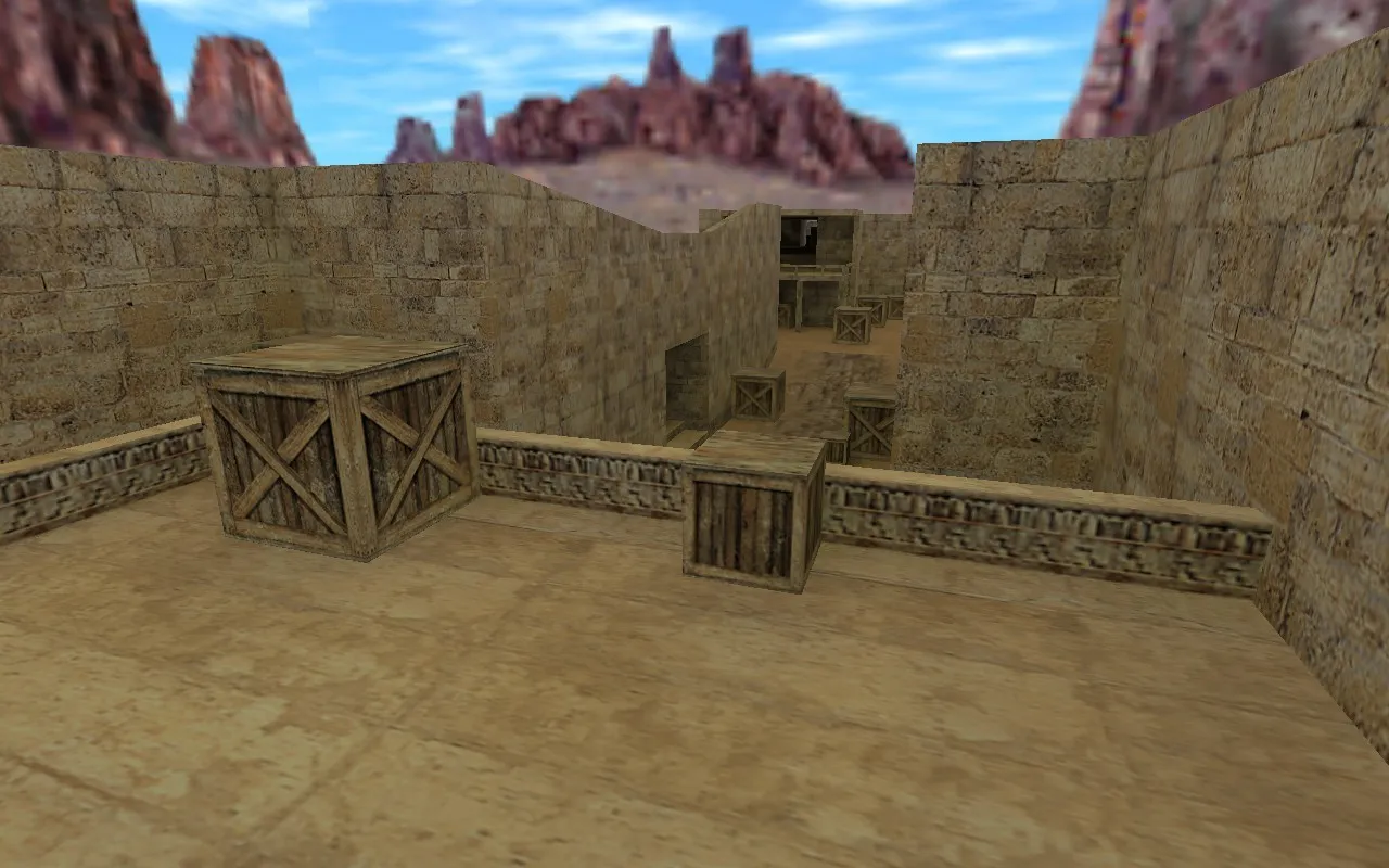 Скриншот  Карта de_reset_dust2 для CS 1.6: Баланс и тактика