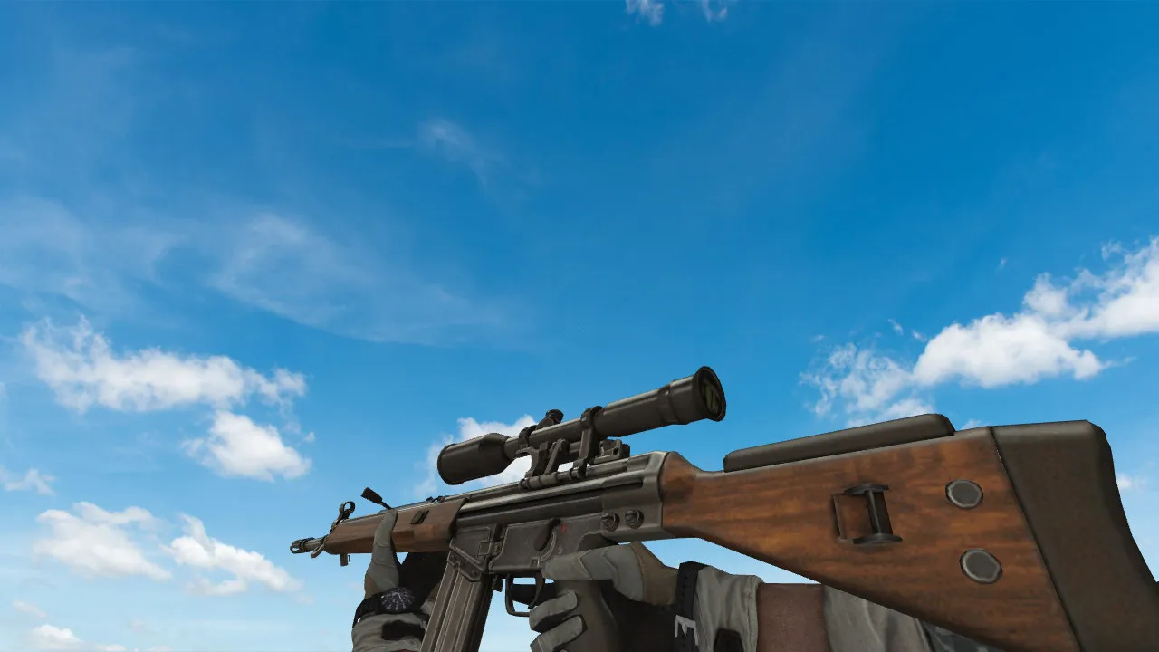 Скриншот  Пак моделей оружия «BasildoomHD» для CS 1.6: v_, p_, w_ модели, звуки, анимация осмотра и качество текстур