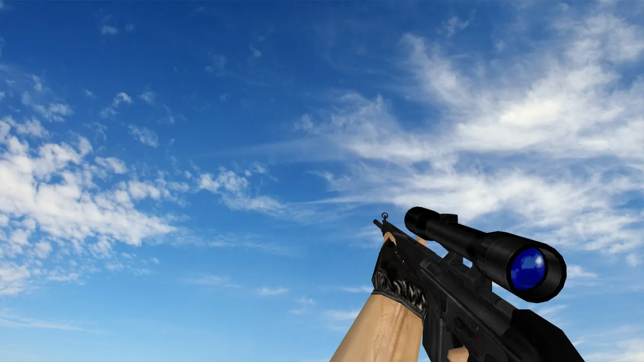 Скриншот  Пак моделей оружия «Сглаженные стандартные модели» для CS 1.6: v_, p_, w_ модели, звуки, анимация осмотра и качество текстур