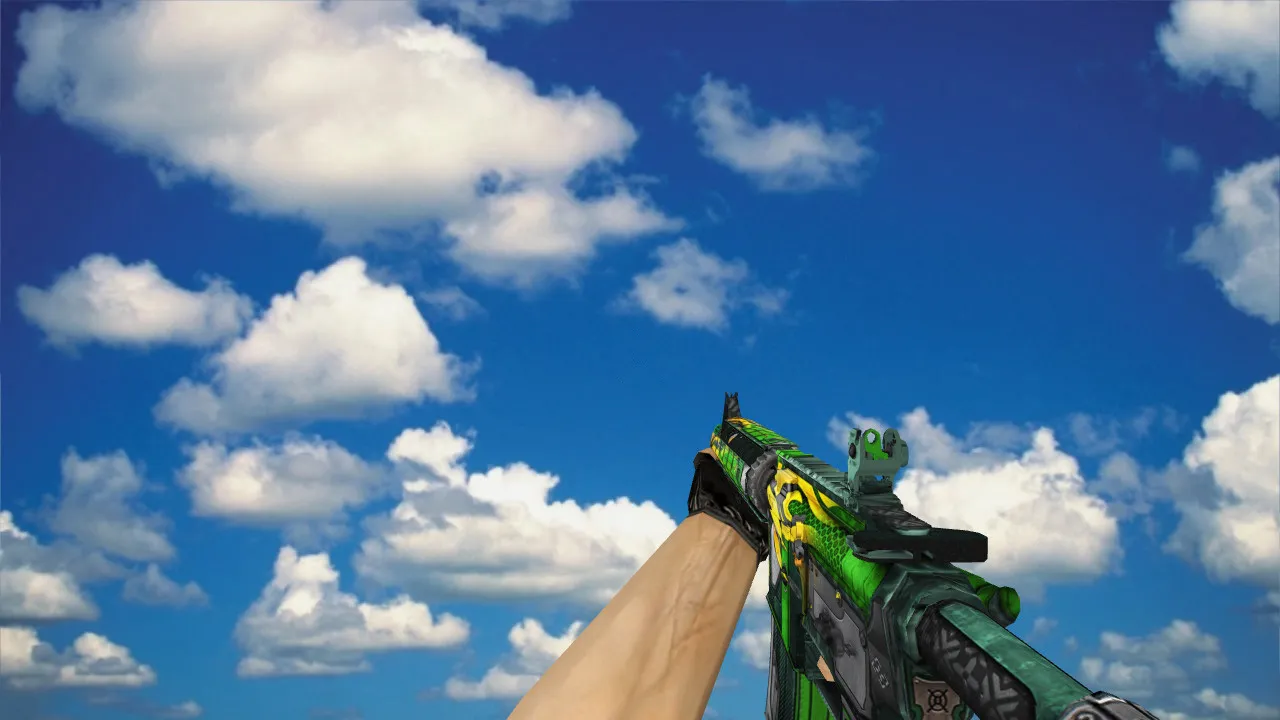 Скриншот Модель M4A4 Jalapeno v_ п_ w_ для CS 1.6: звуки, анимация осмотра, текстуры и точная модель