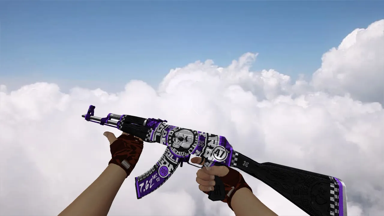 Скриншот Модель «AK-47 Demolition Purple» для CS 1.6 - Качественные текстуры и анимация