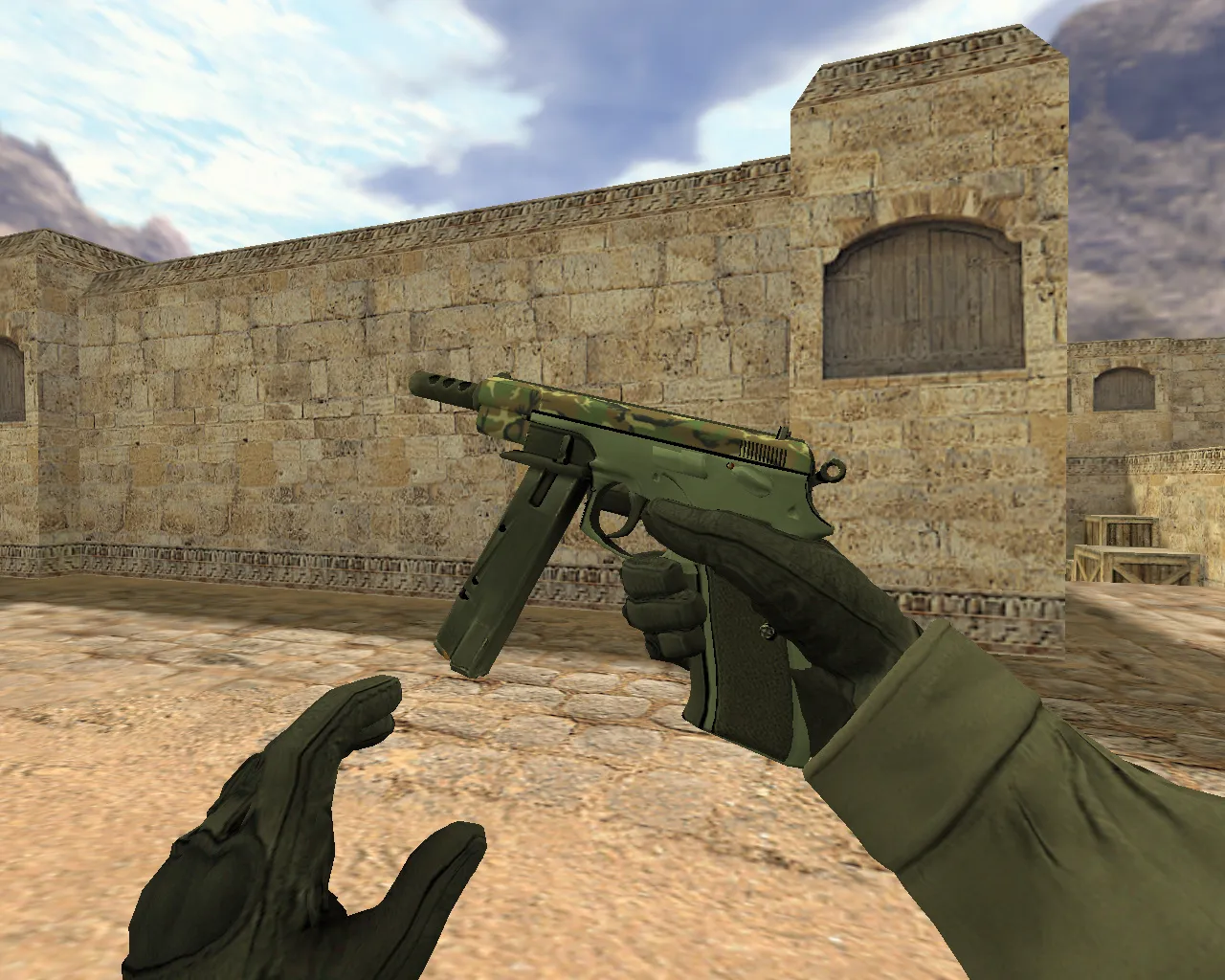 Скриншот Модель CZ-75 Армейский блеск для CS 1.6 - высокое качество и детализация