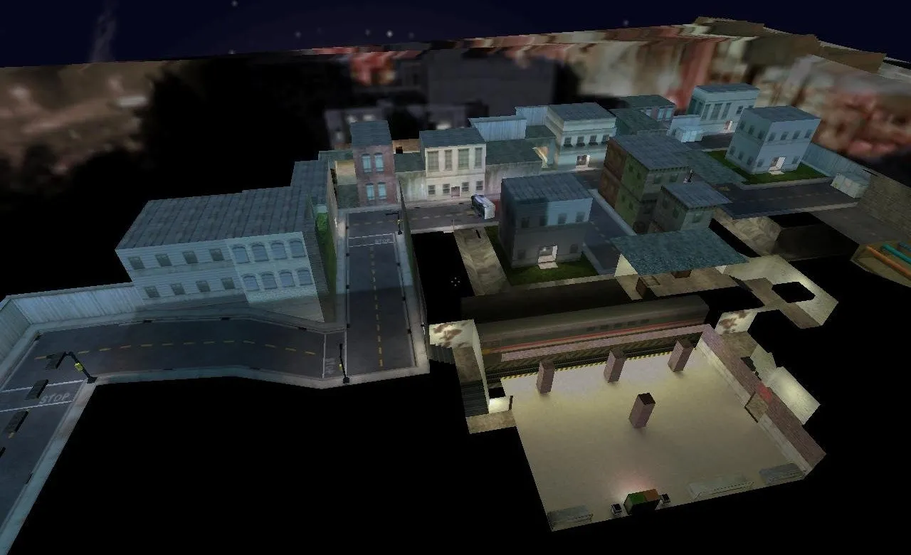 Скриншот  de_cityrush для CS 1.6: тактика, точки, .nav для ботов, оптимизация wpoly/epoly