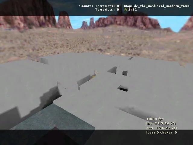 Скриншот Карта de_the_medieval_modern_town для CS 1.6 - Скачать и Играйте